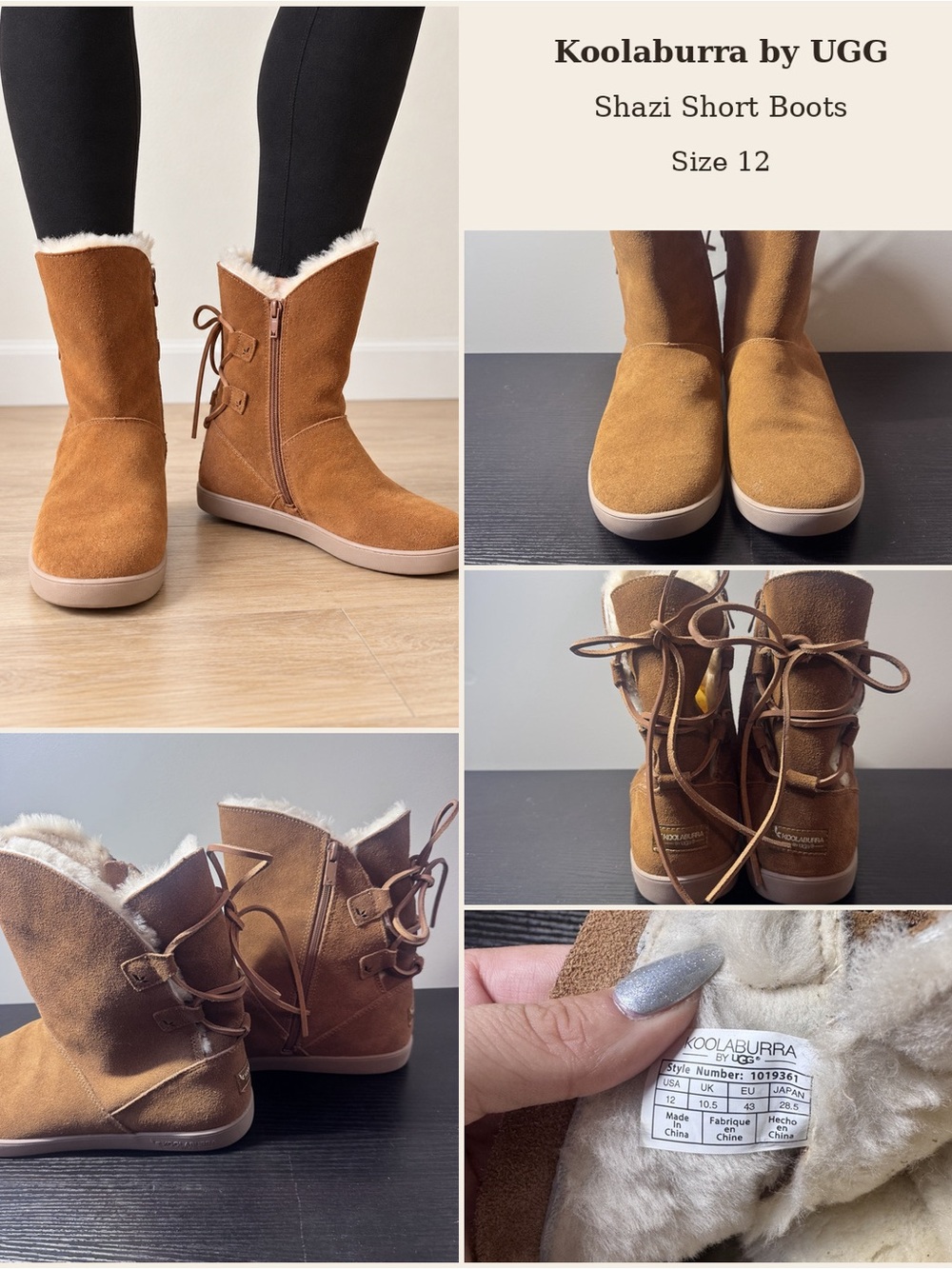 Koolaburra by UGG Shazi Short Boots in Chestnut Tan